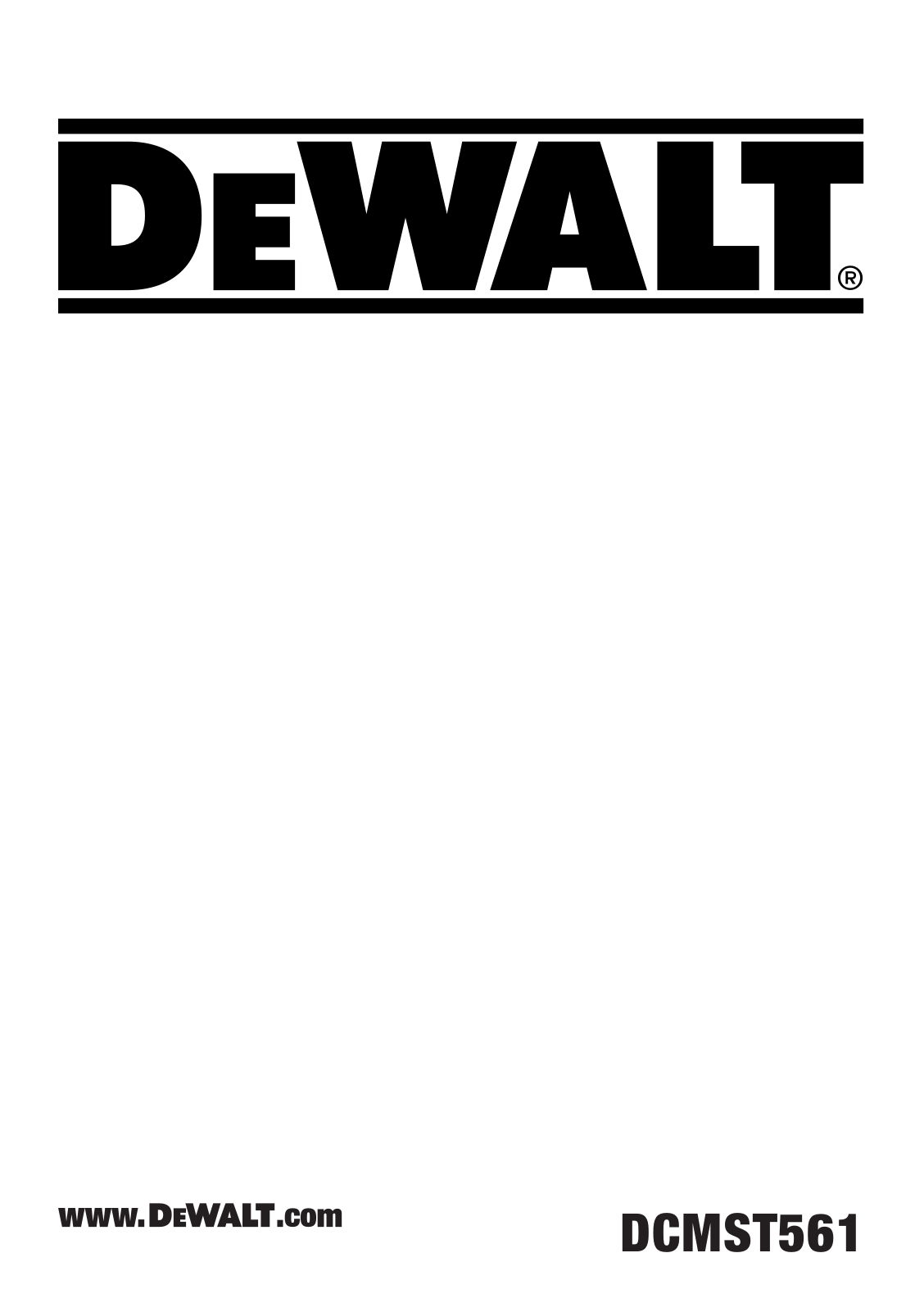 DeWalt DCMST561N Service Manual