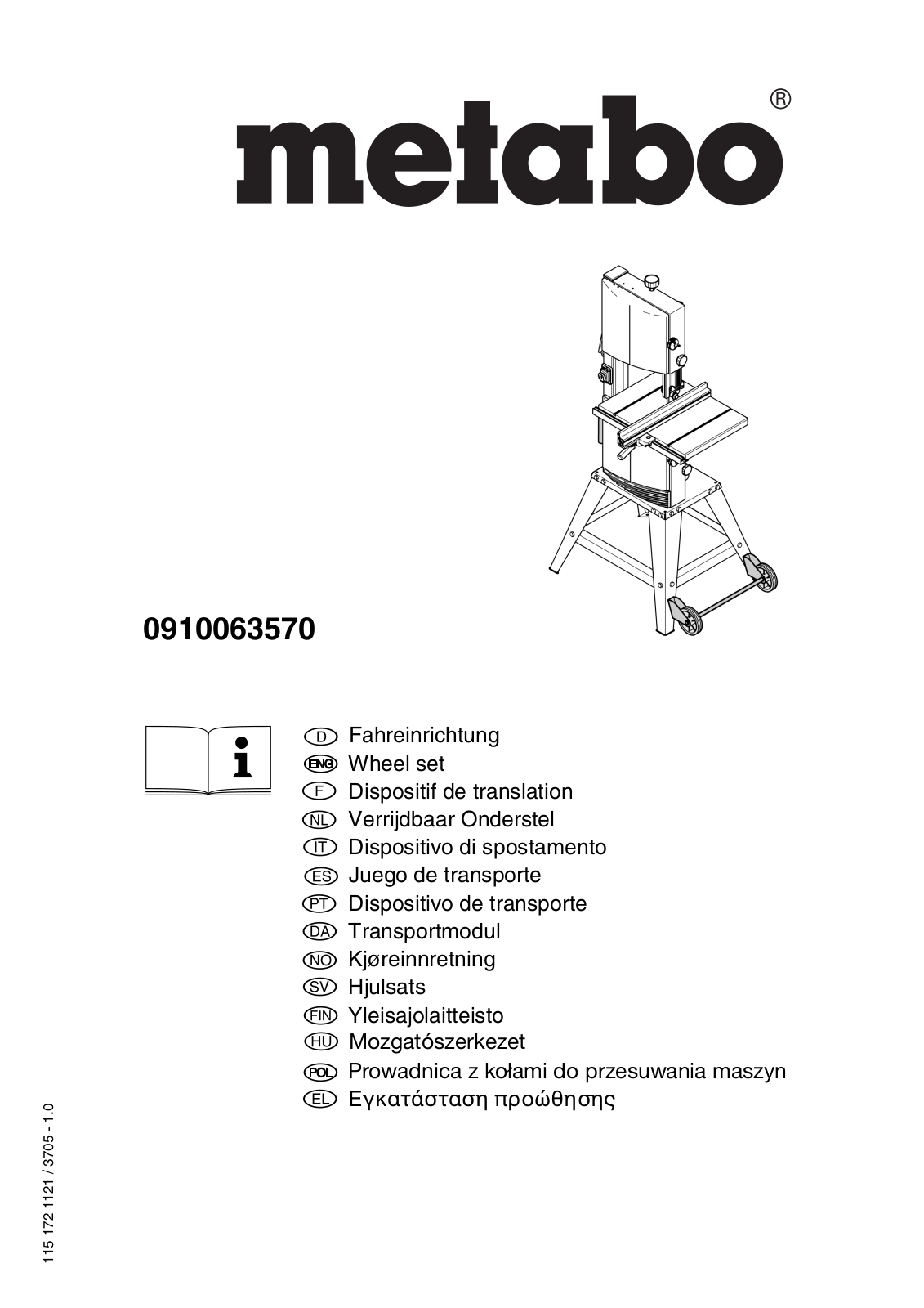 Metabo 0910063570 User guide - ManualMachine.com