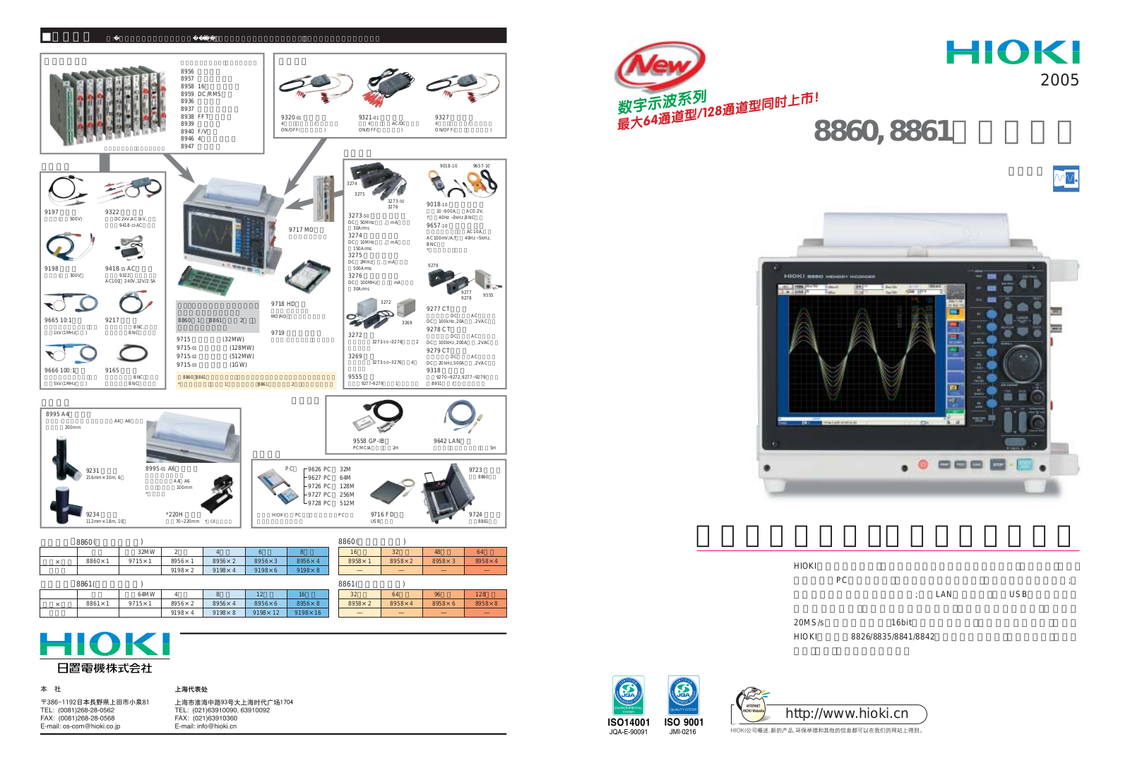 HIOKI 8860, 8861 User Manual