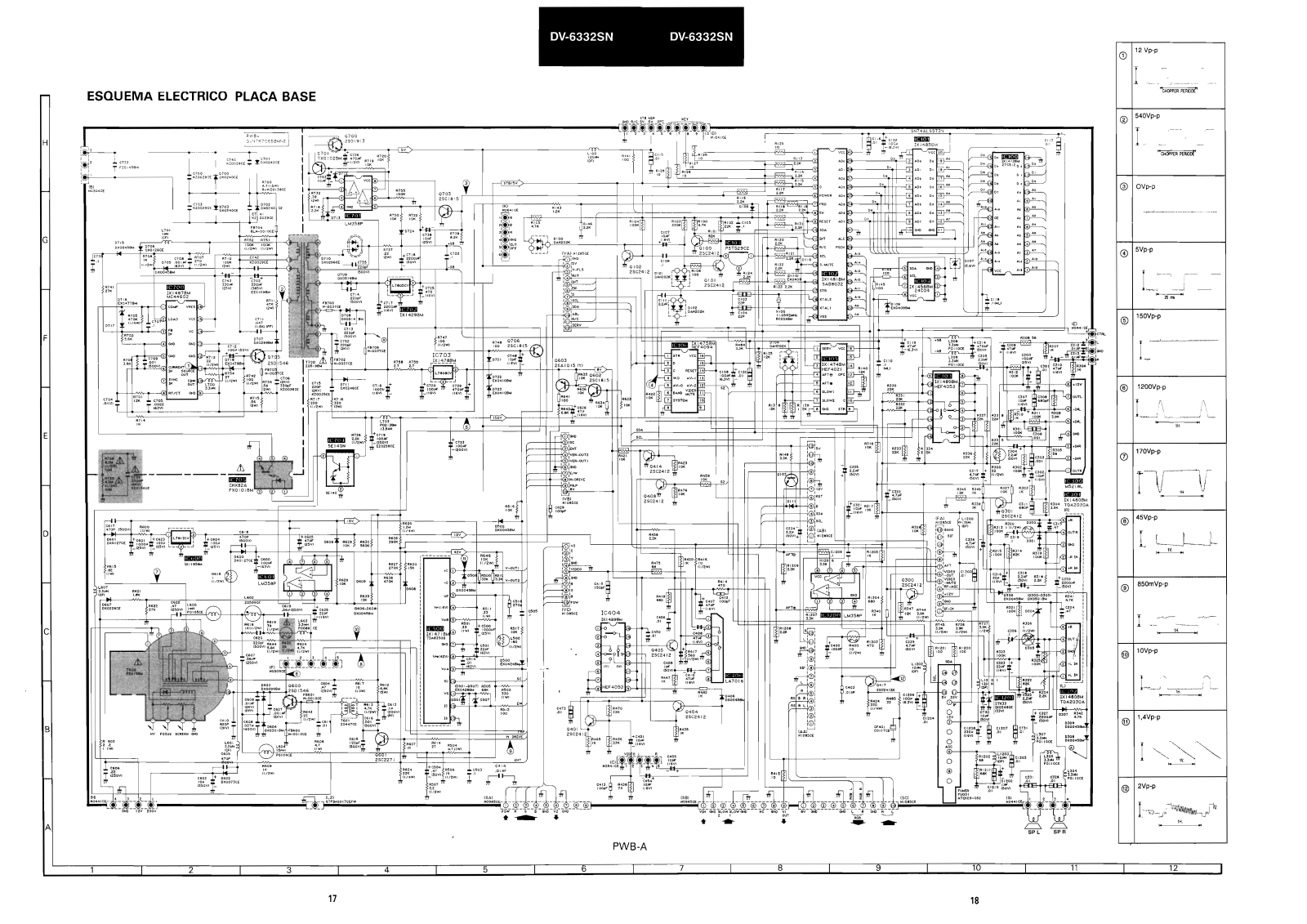 Sharp DV-6332SN Schematic