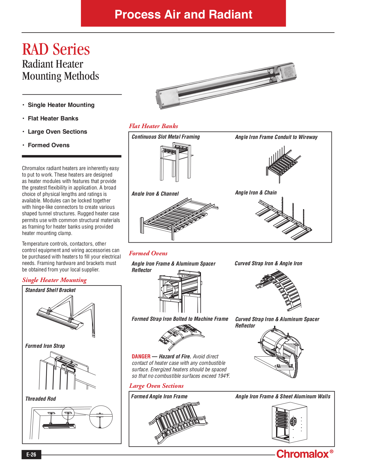 Chromalox RAD Series Mounting Instructions