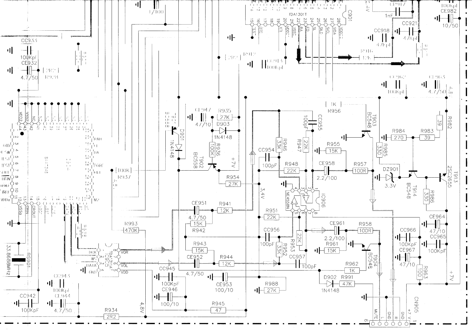 Gradiente TK-53CR Schematic