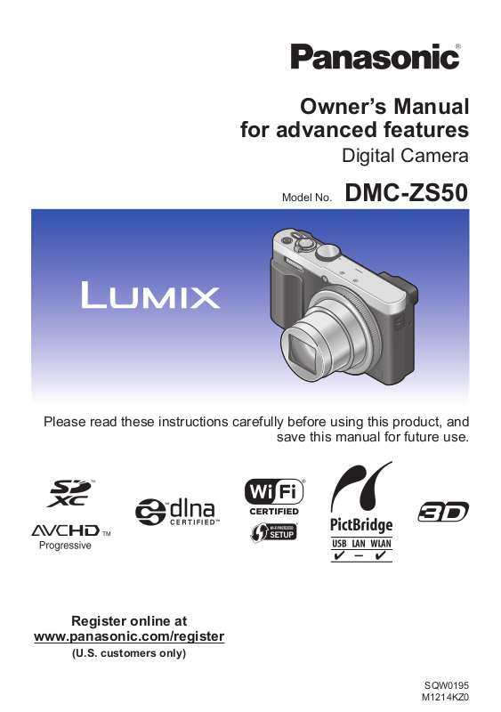 Panasonic DMC-ZS50 Advanced Manual