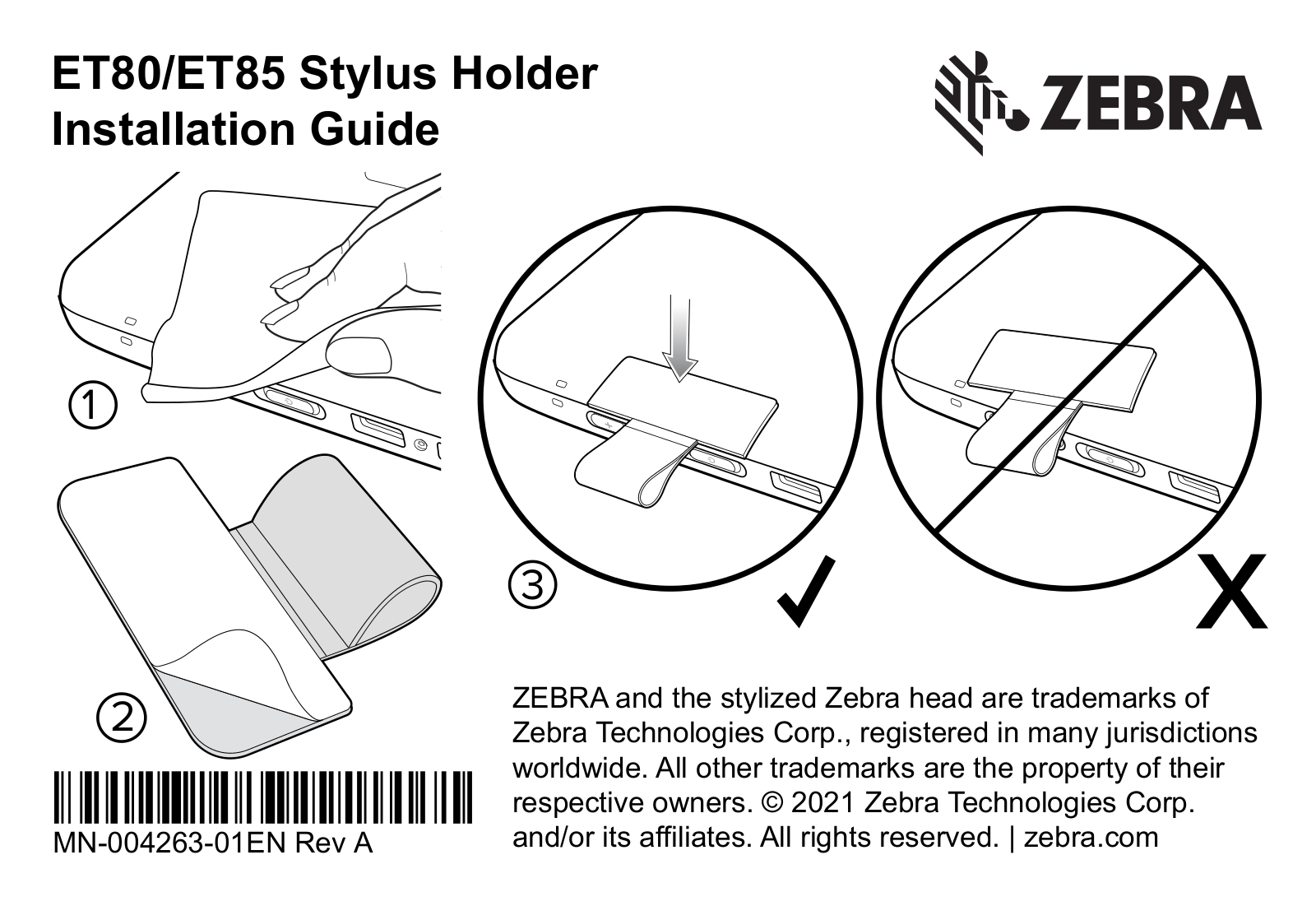 Zebra ET80, ET85 Installation Guide