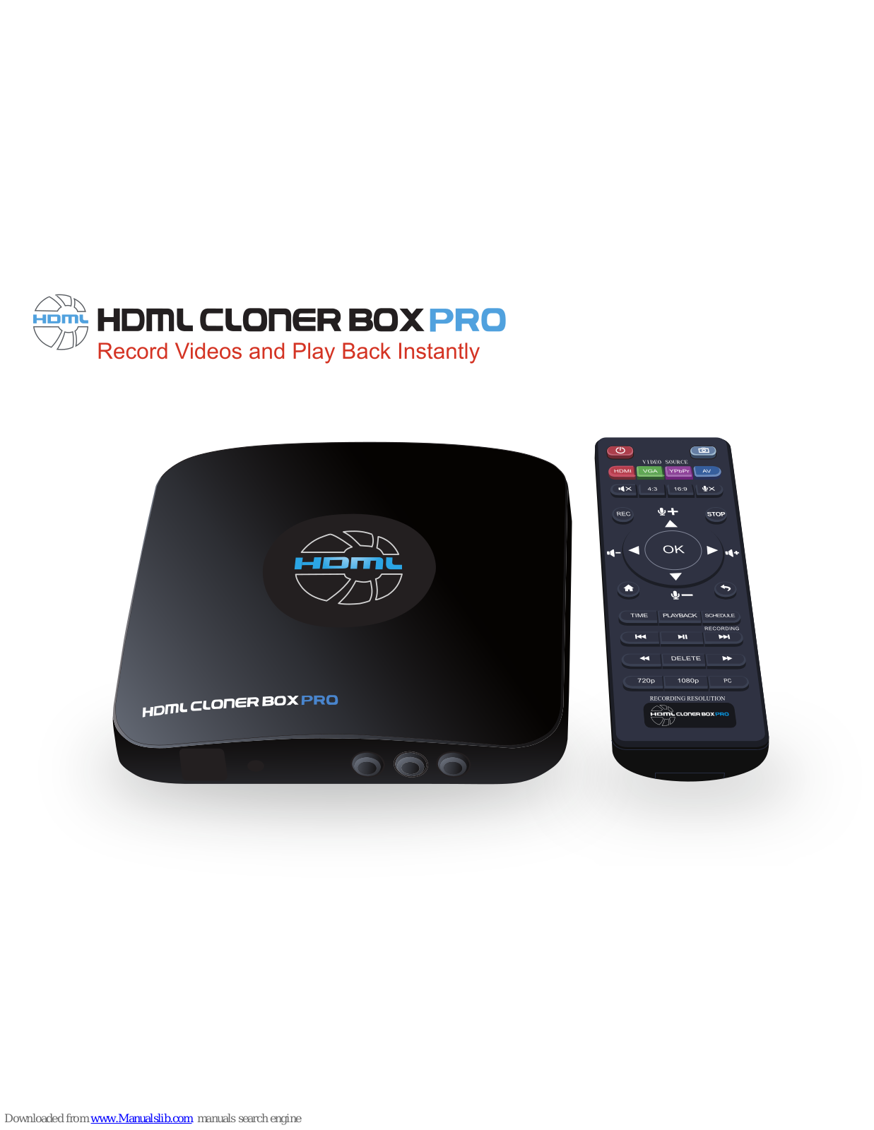 HDML Cloner Box Pro User Manual - ManualMachine.com
