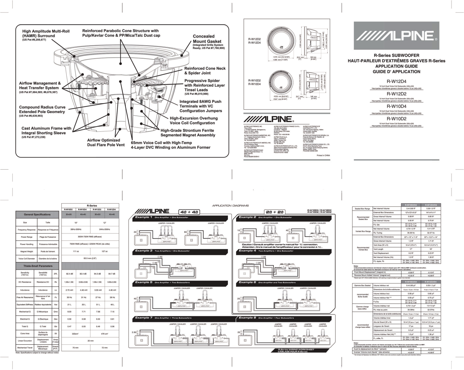 Alpine R-W10D4 Service Manual