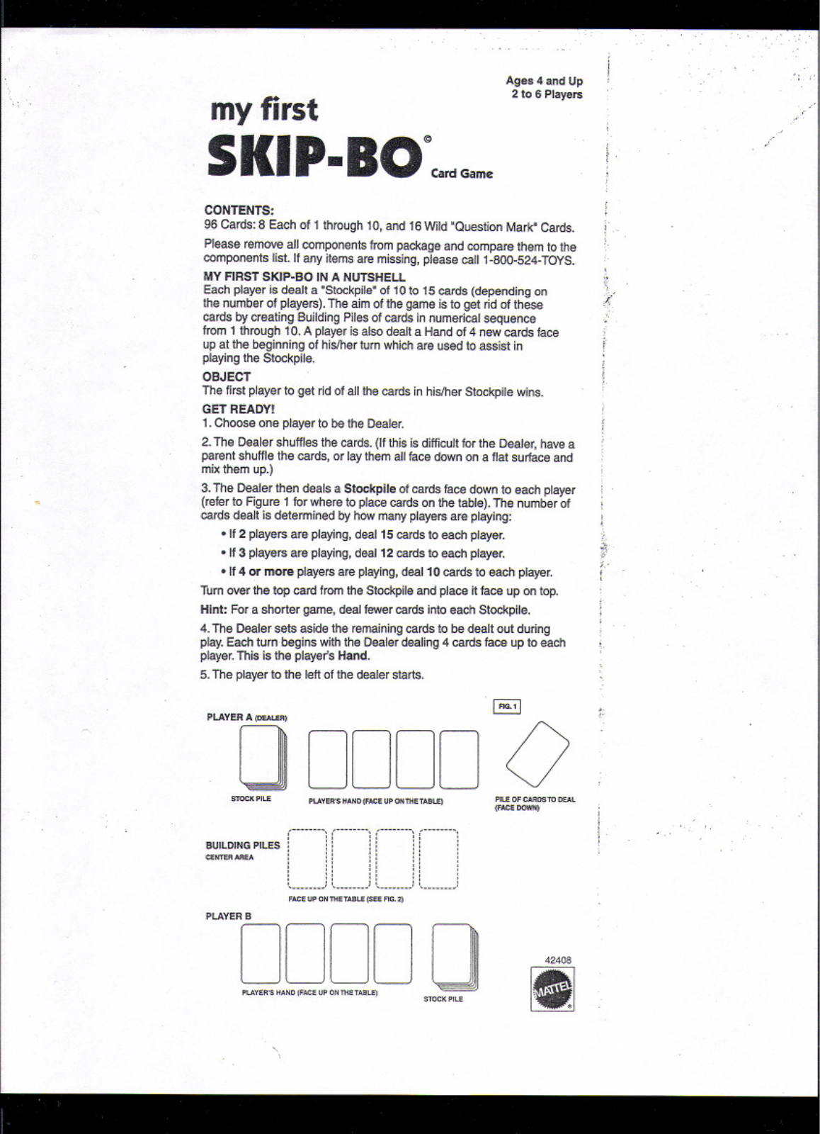 Fisher-Price 42408 Instruction Sheet