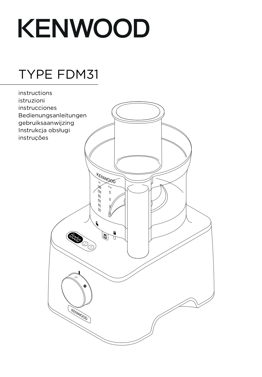 Kenwood FDM316SS User manual