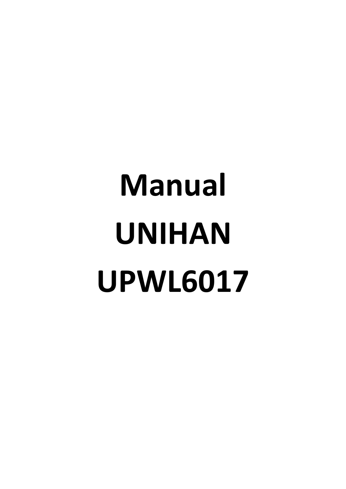 PEGATRON UPWL6017 User Manual