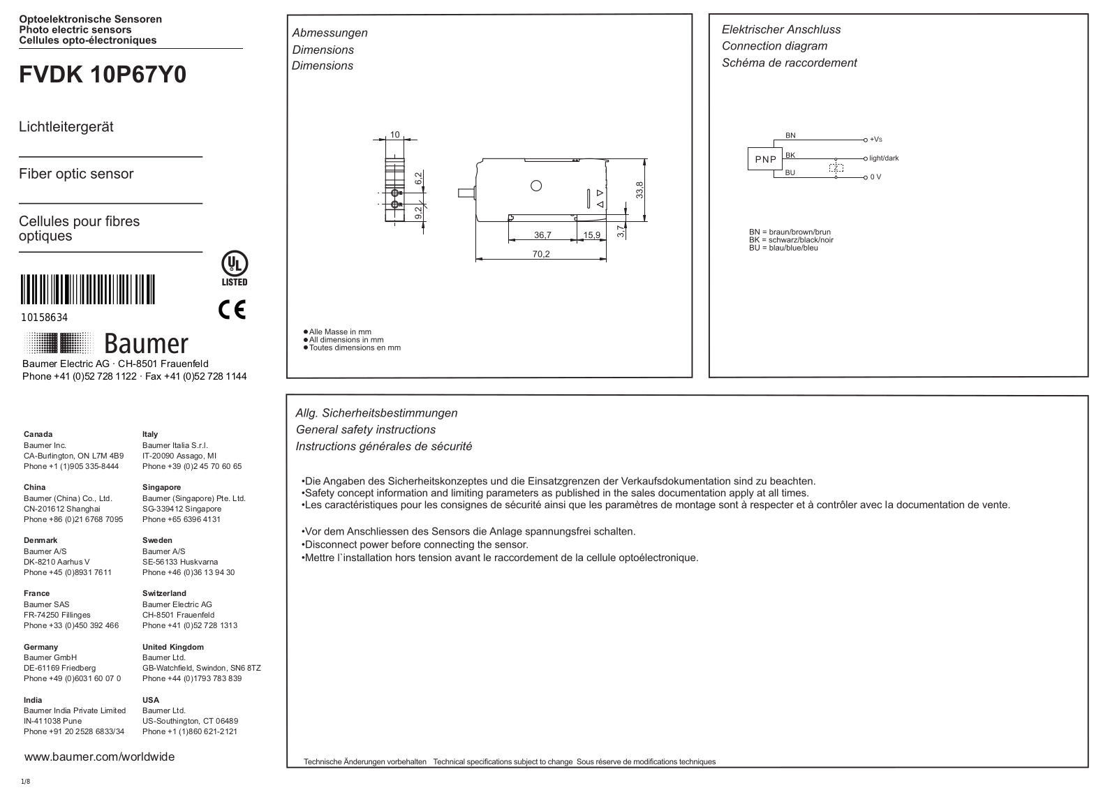 Baumer FVDK 10P67Y0 User Manual - ManualMachine.com