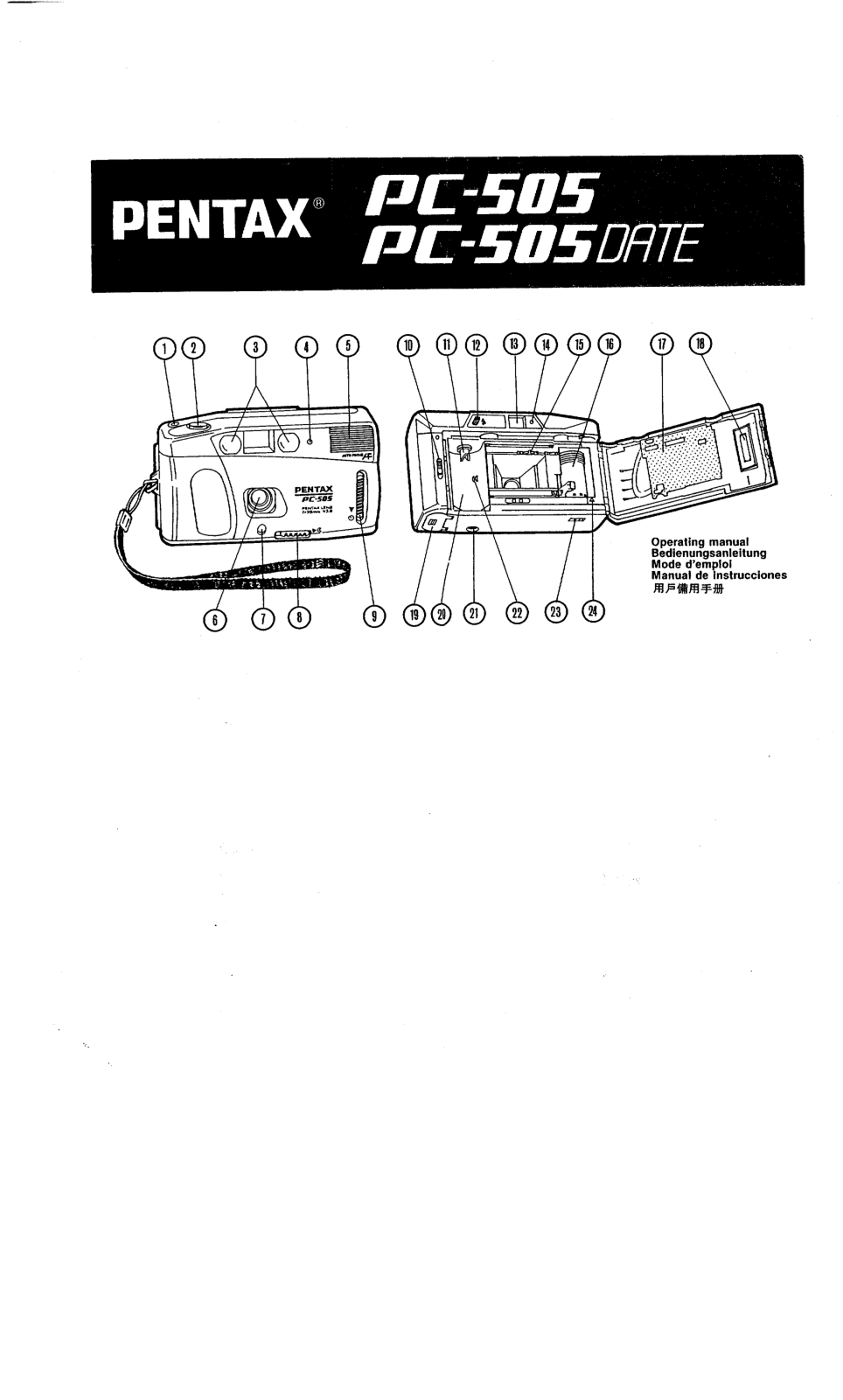 Pentax PC-505 date, PC-505 User Manual