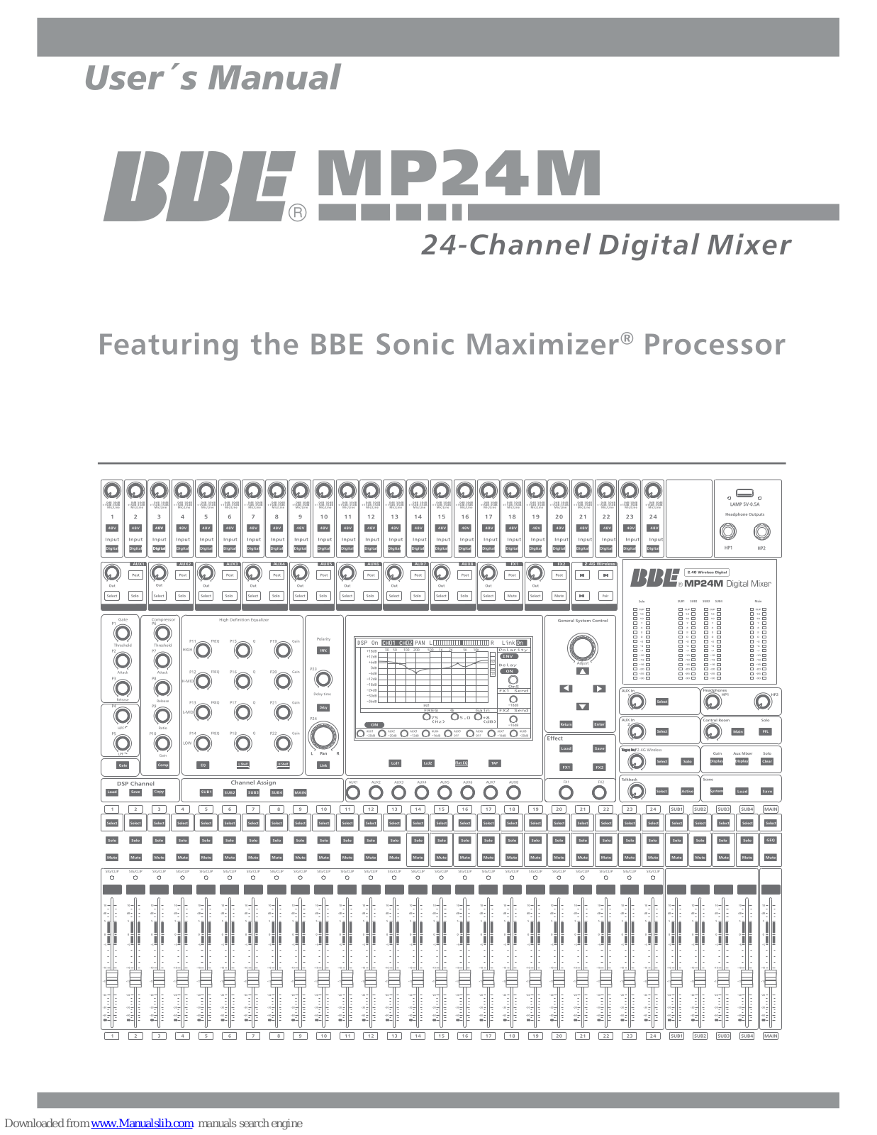 BBE Sound MP24M User Manual