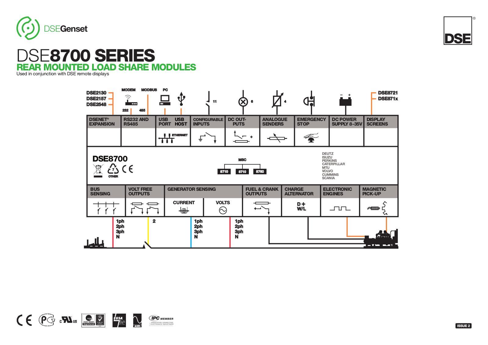 DSE 8700 Wiring Diagram