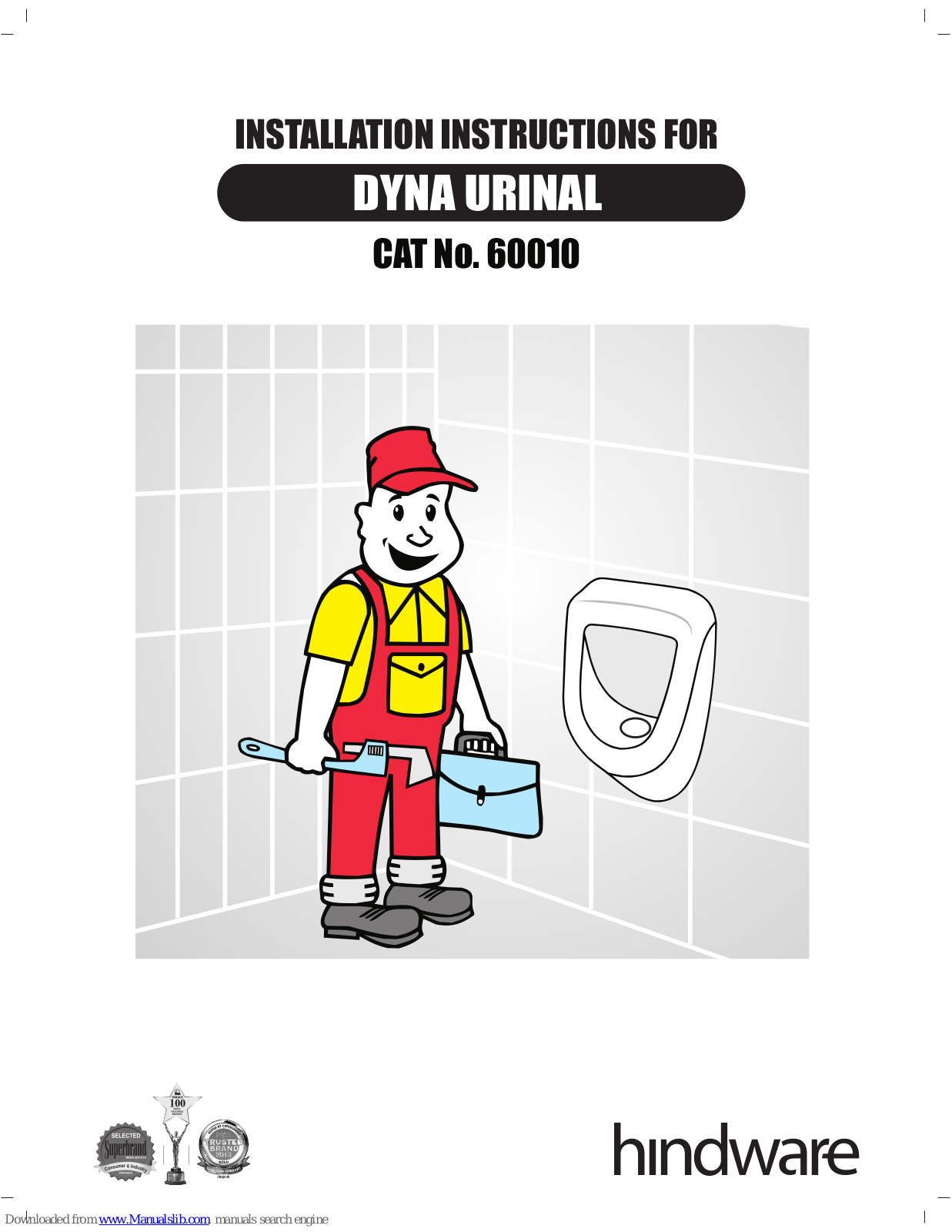 Hindware DYNA URINAL Installation Instructions Manual