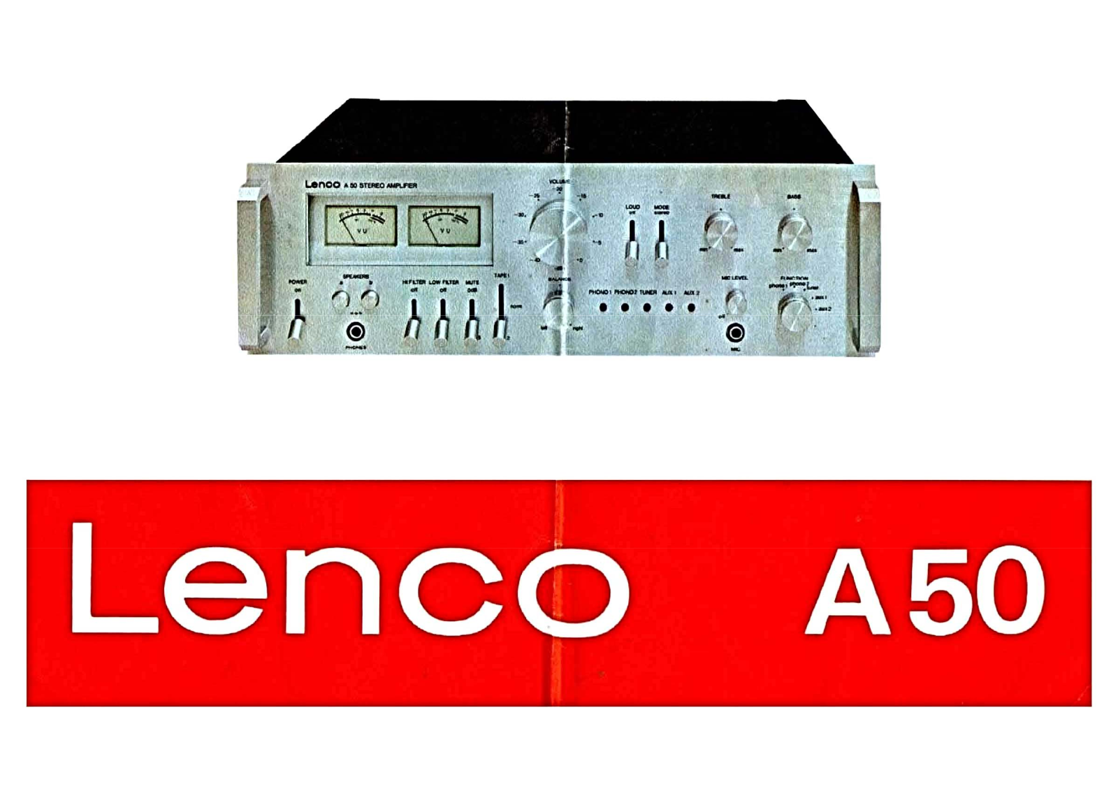 Lenco A-50 Owners Manual