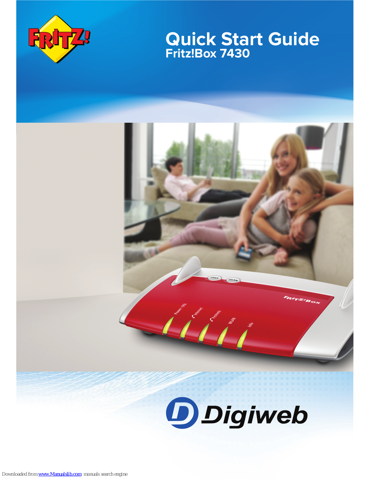 DIGIWEB Fritz!Box 7430 Quick Start Manual