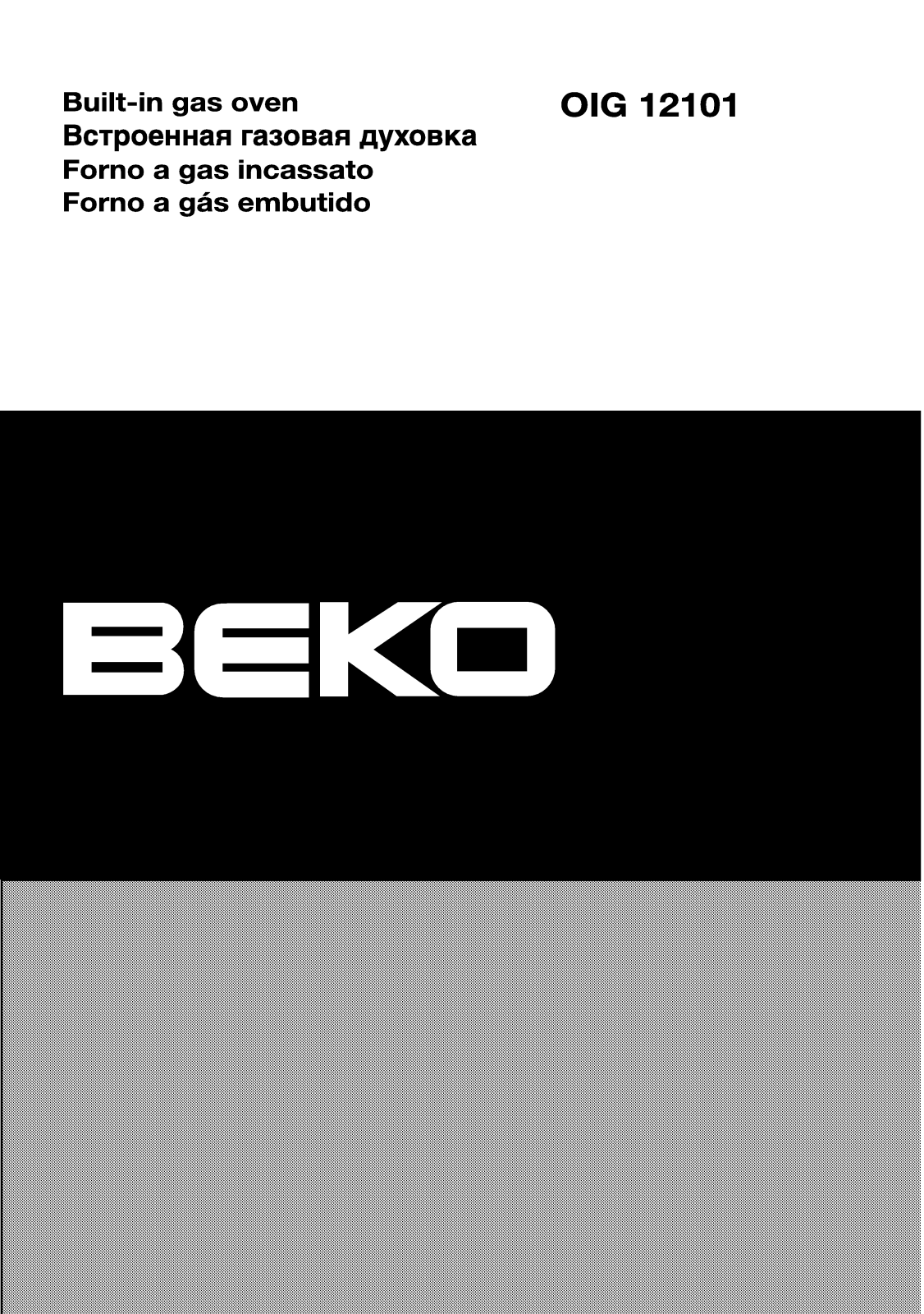 Beko OIG12101 User manual