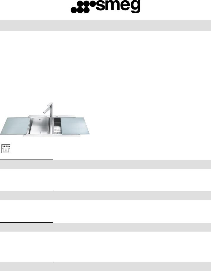 Smeg LQVS862-1 Technical sheet