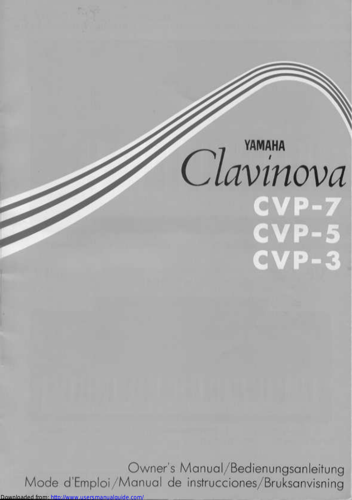 Yamaha Audio CVP-7, CVP-5, CVP-3 User Manual