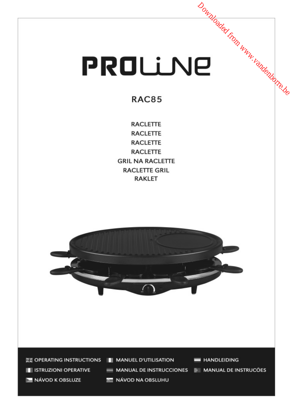 PROLINE RAC 85 User Manual