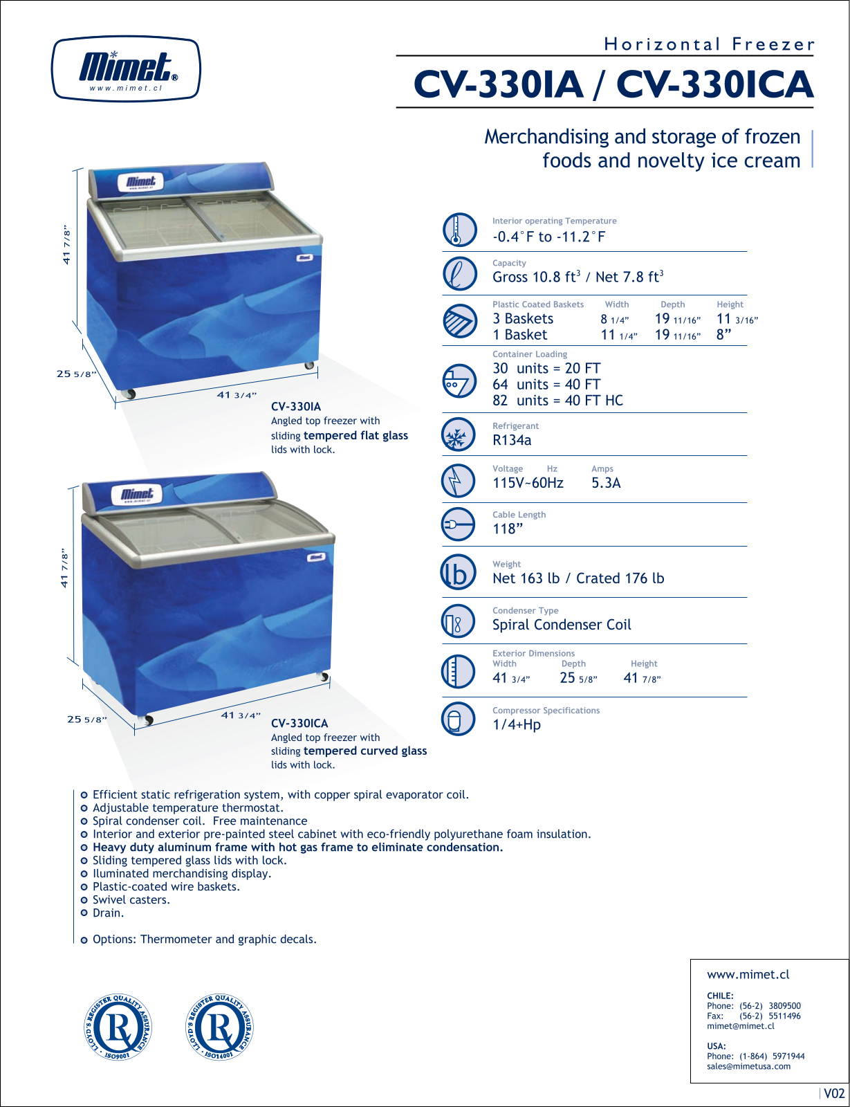 Mimet CV-330IA User Manual