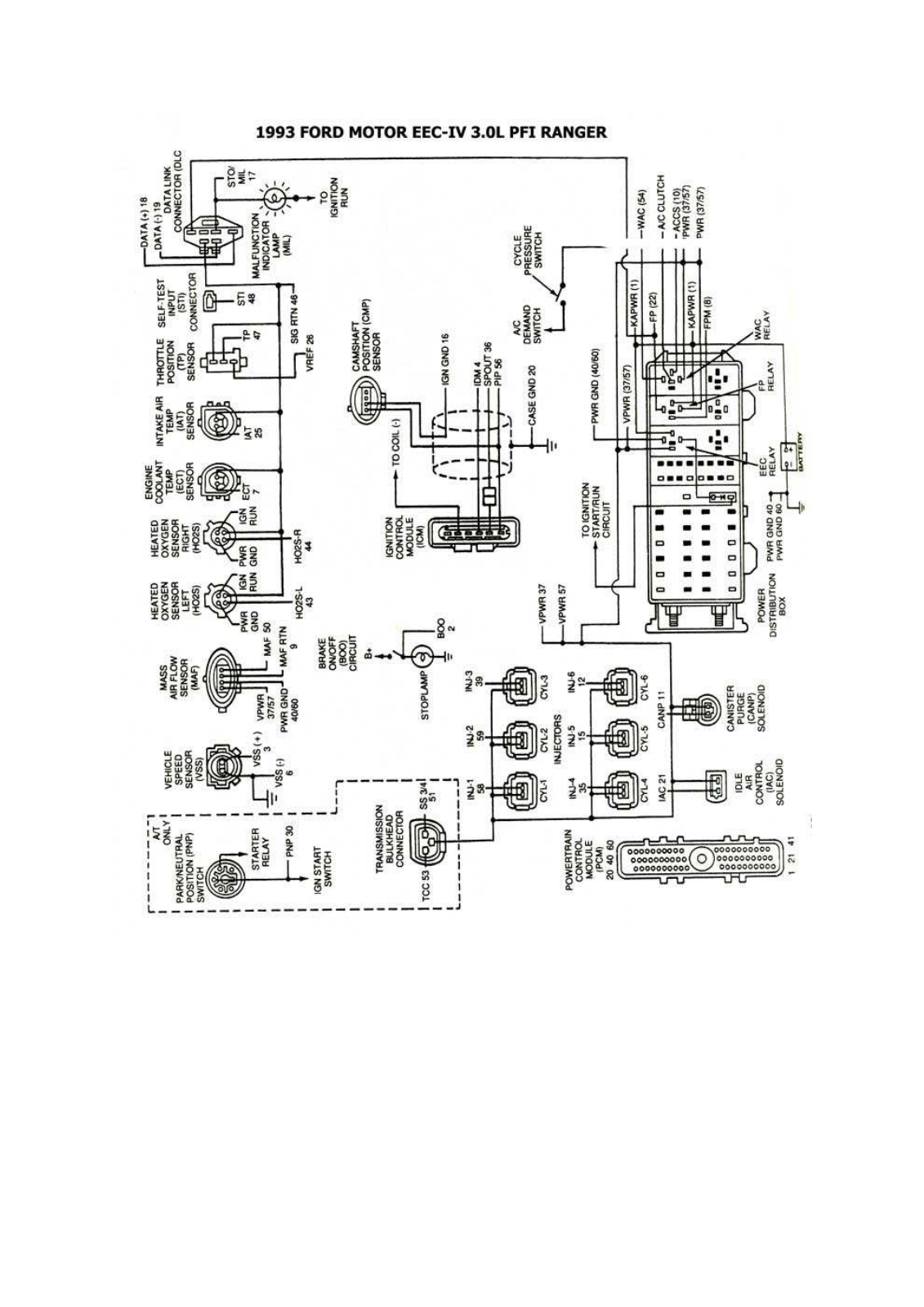 AUTOMECANICO Ranger 7-8 esqford3011 Diagram