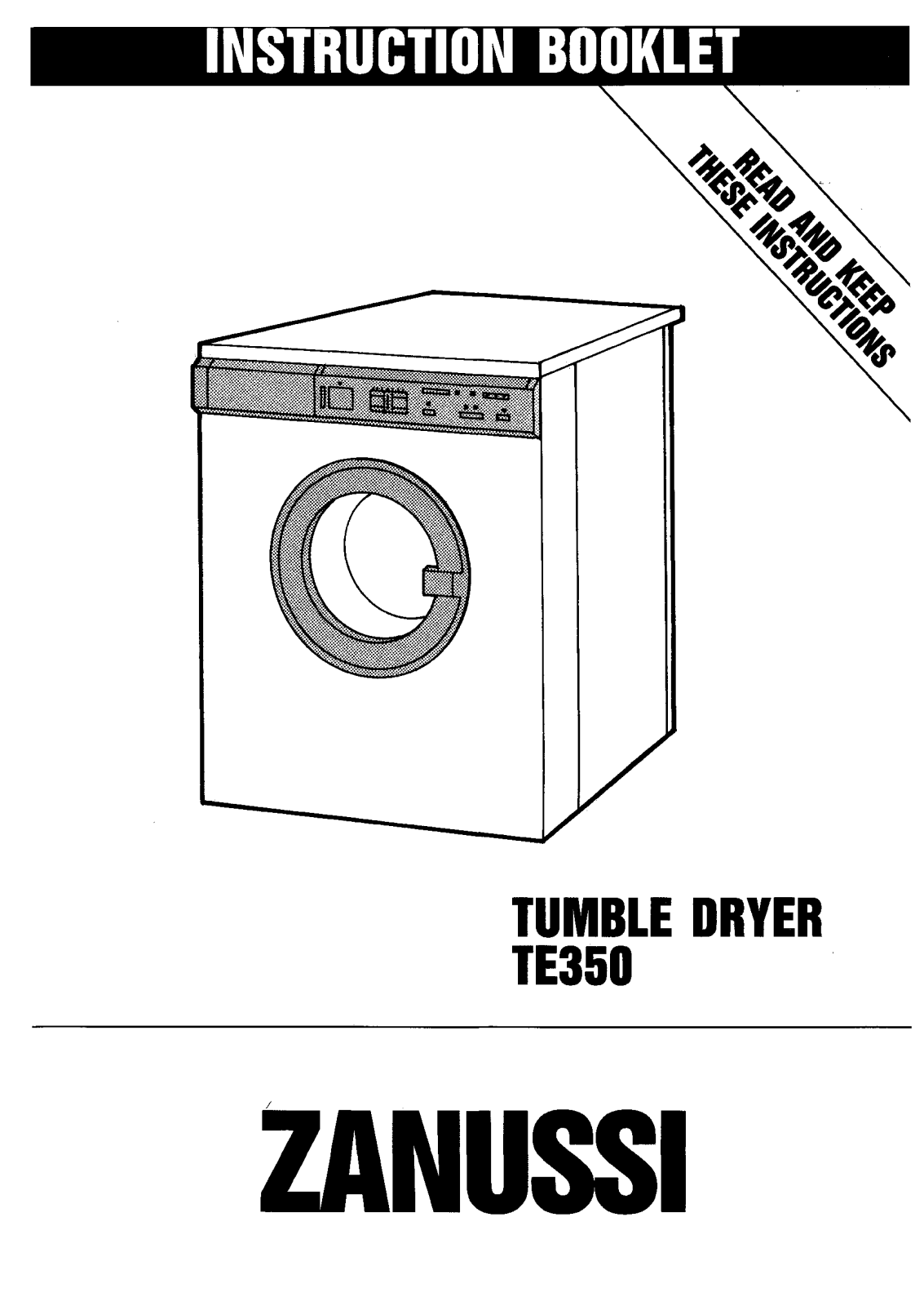 Zanussi TE350 User Manual