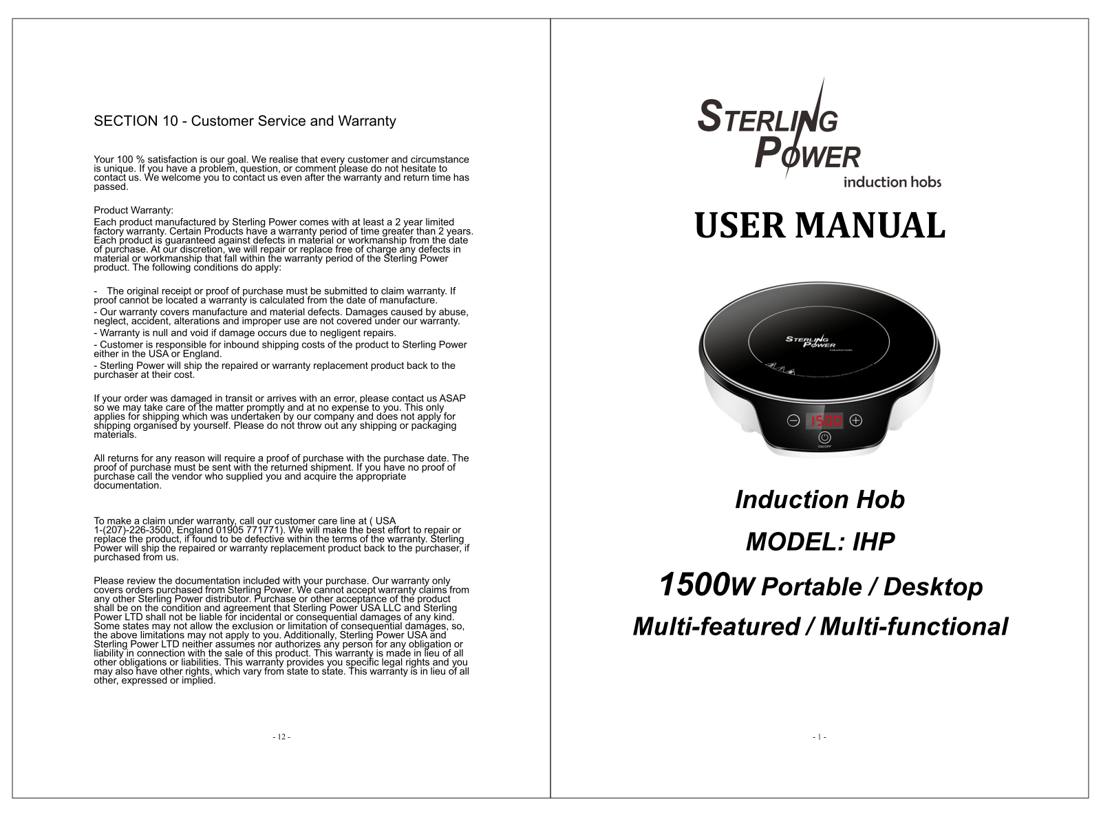 Sterling Power IHP User guide - ManualMachine.com