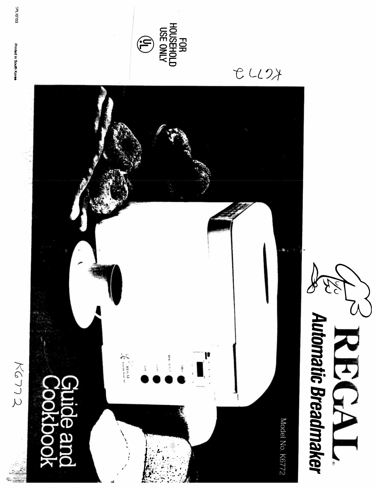 Regal K6772 User Manual