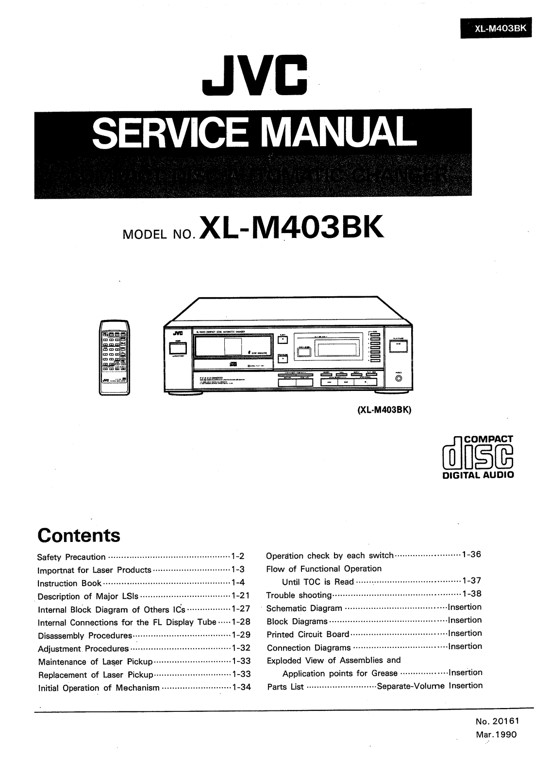 JVC XLM-403-BK Service manual