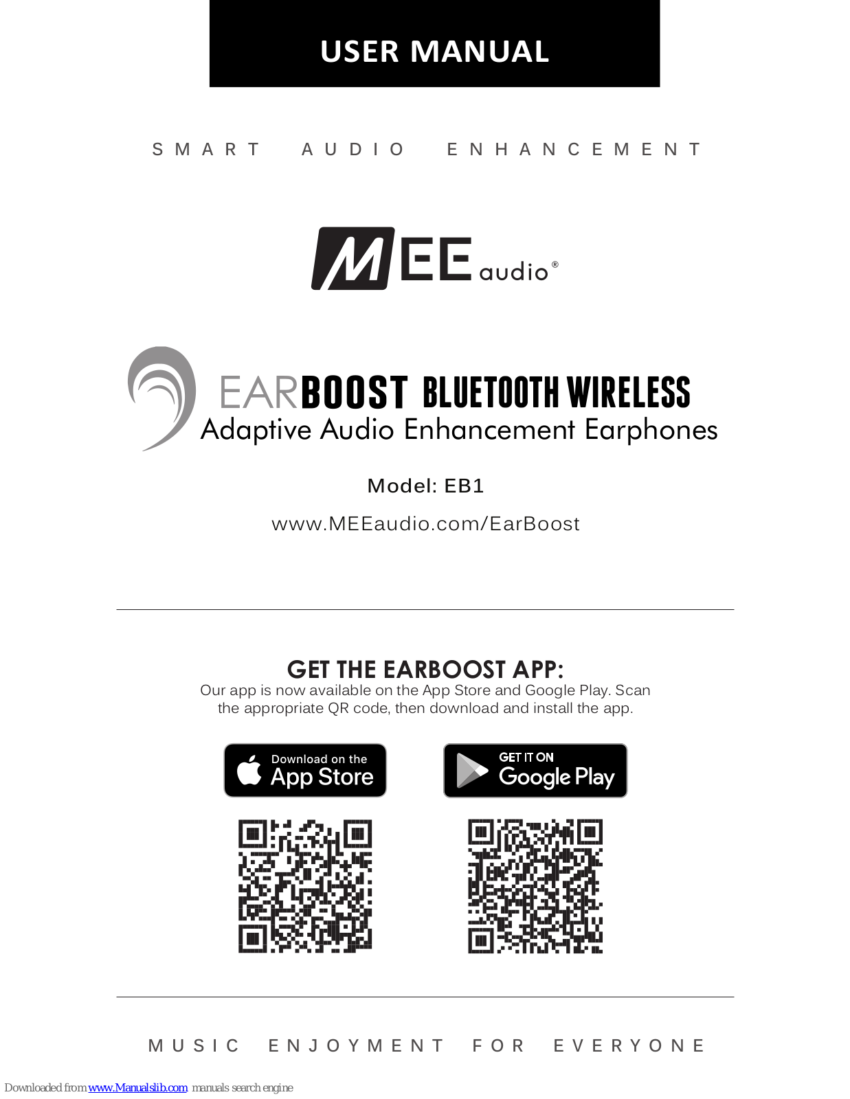 MEE AUDIO EARBOOST EB1 User Manual