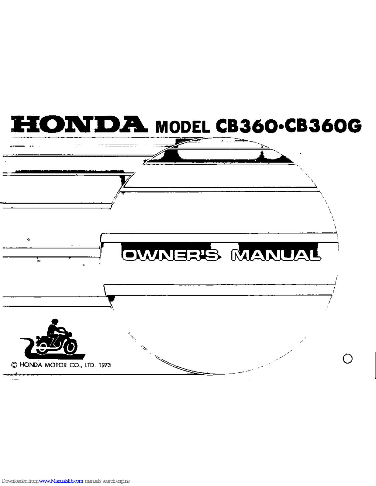 Honda CB360G Owner's Manual