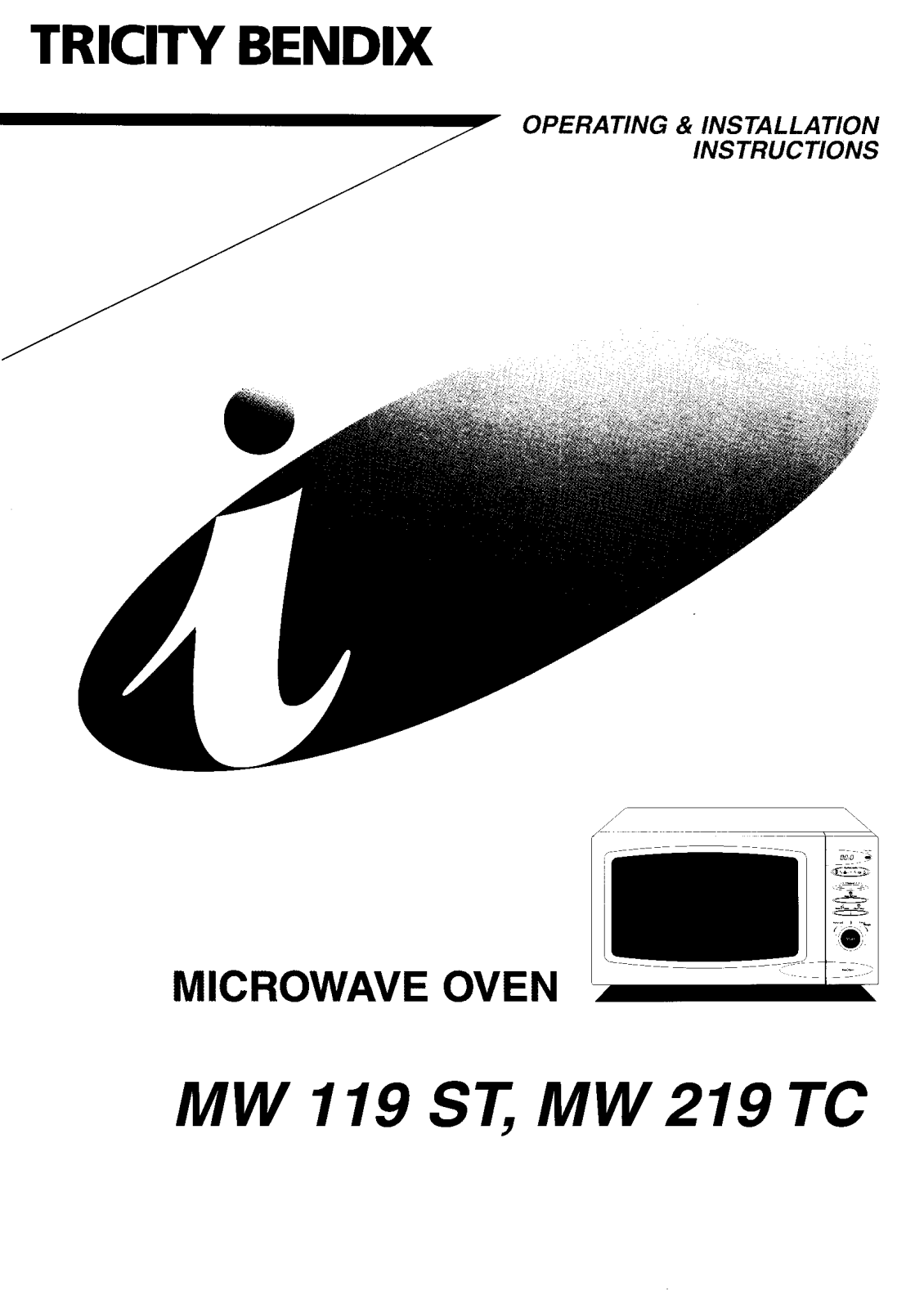 tricity bendix MW219TC, MW119ST User Manual