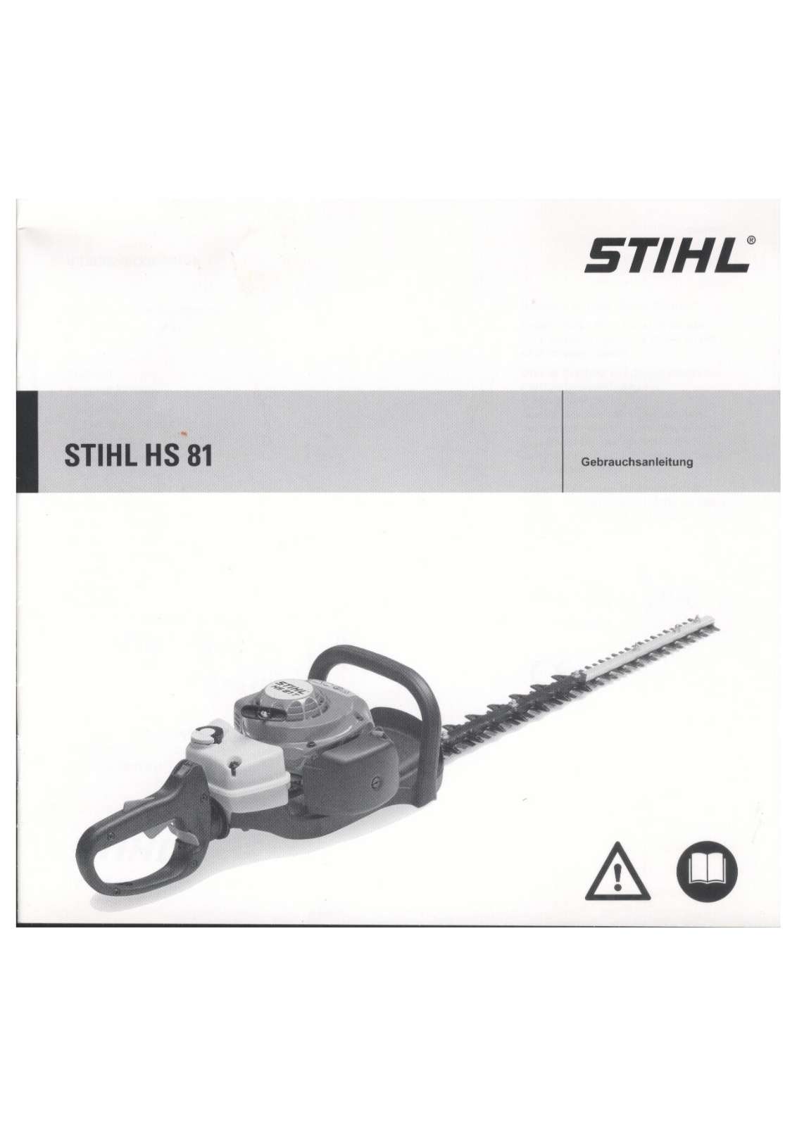 Stihl HS 81 User Manual