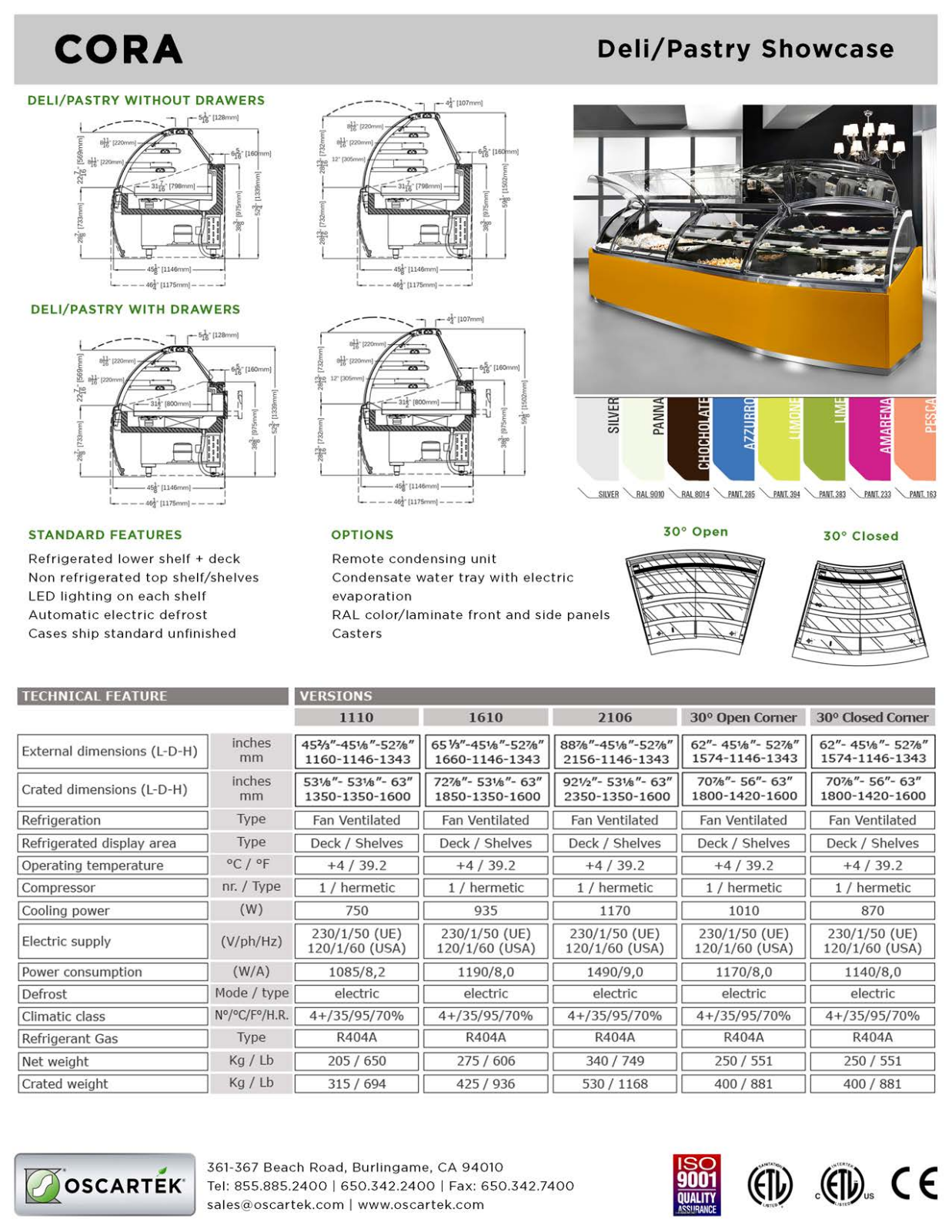 Oscartek CORA DP1110 User Manual