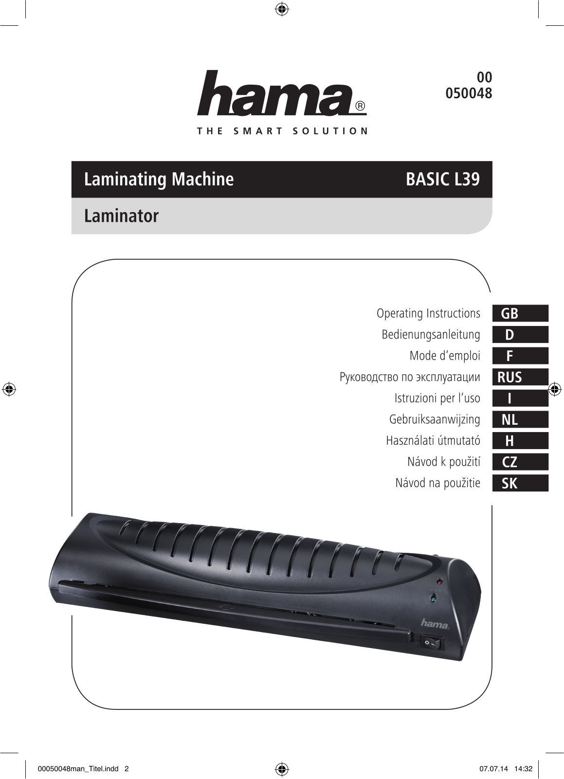 HAMA L39 User Manual