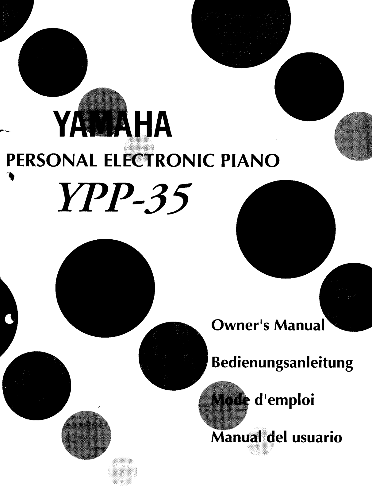 Yamaha YPP35 Owner's Manual