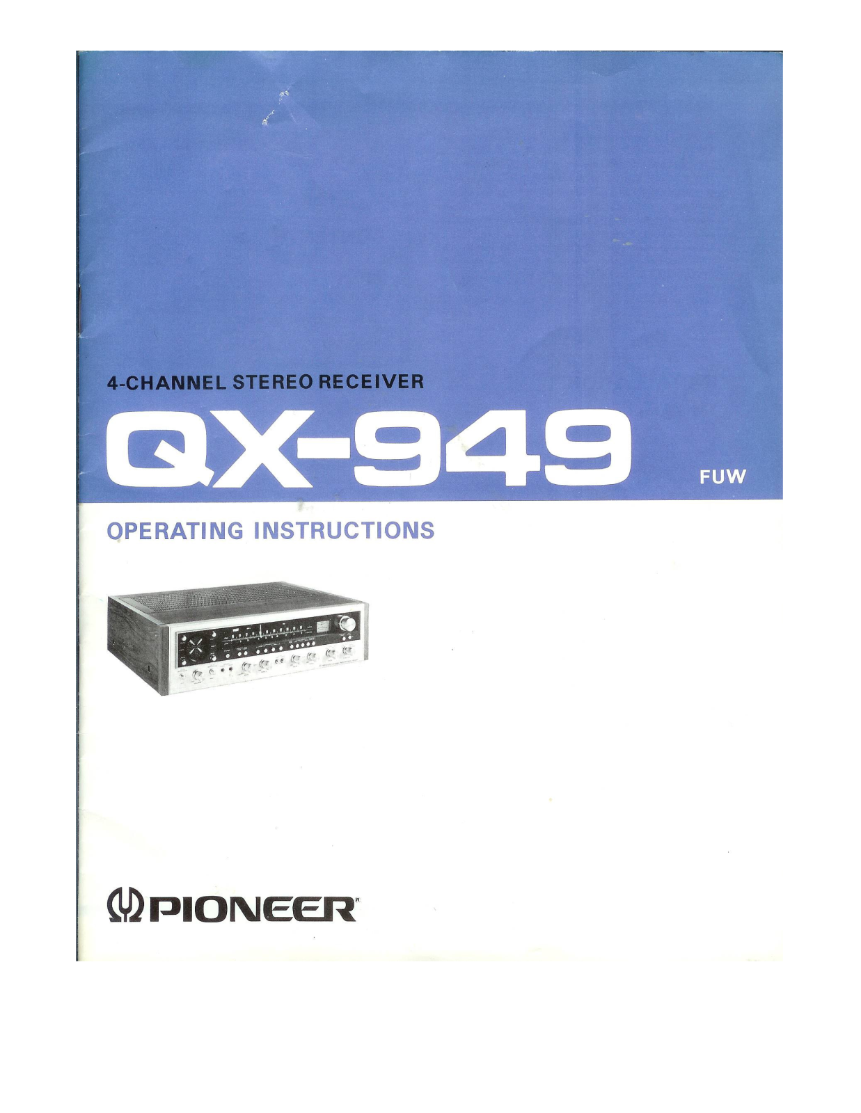 Pioneer QX-949A Owners Manual