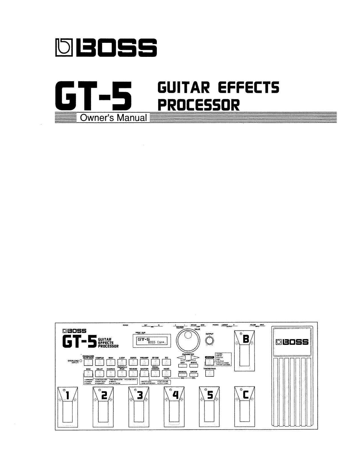 Roland Corporation GT-5 Owner's Manual