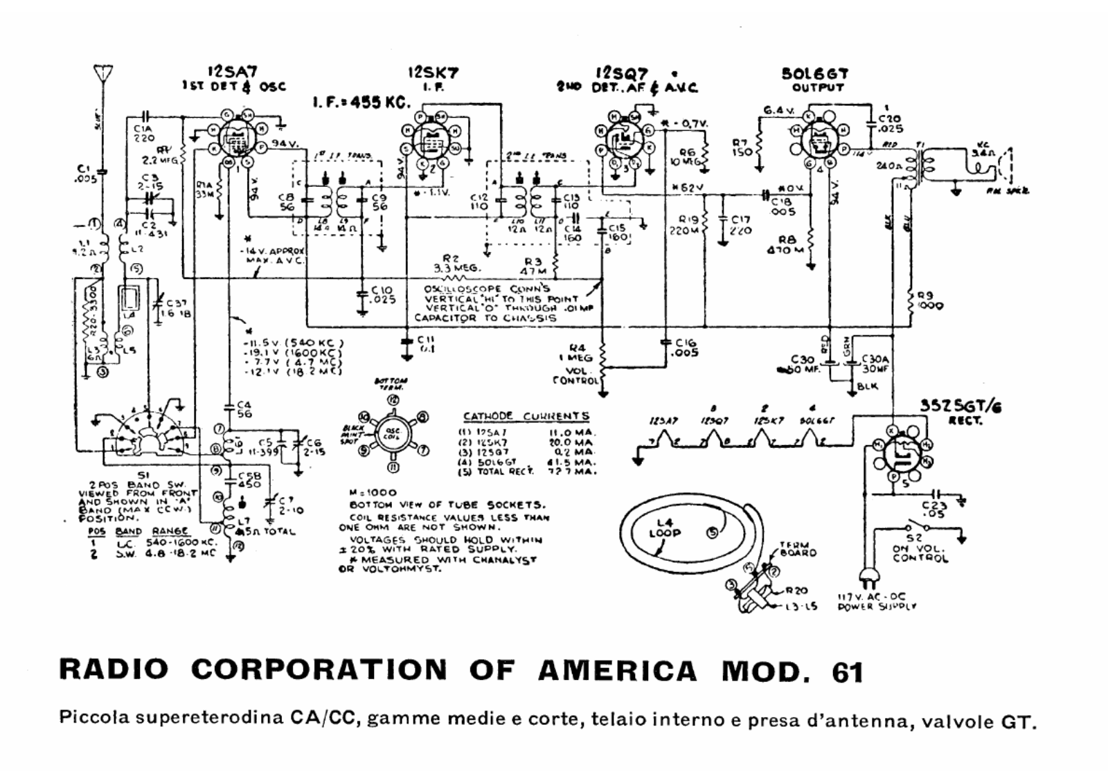 RCA 61 schematic