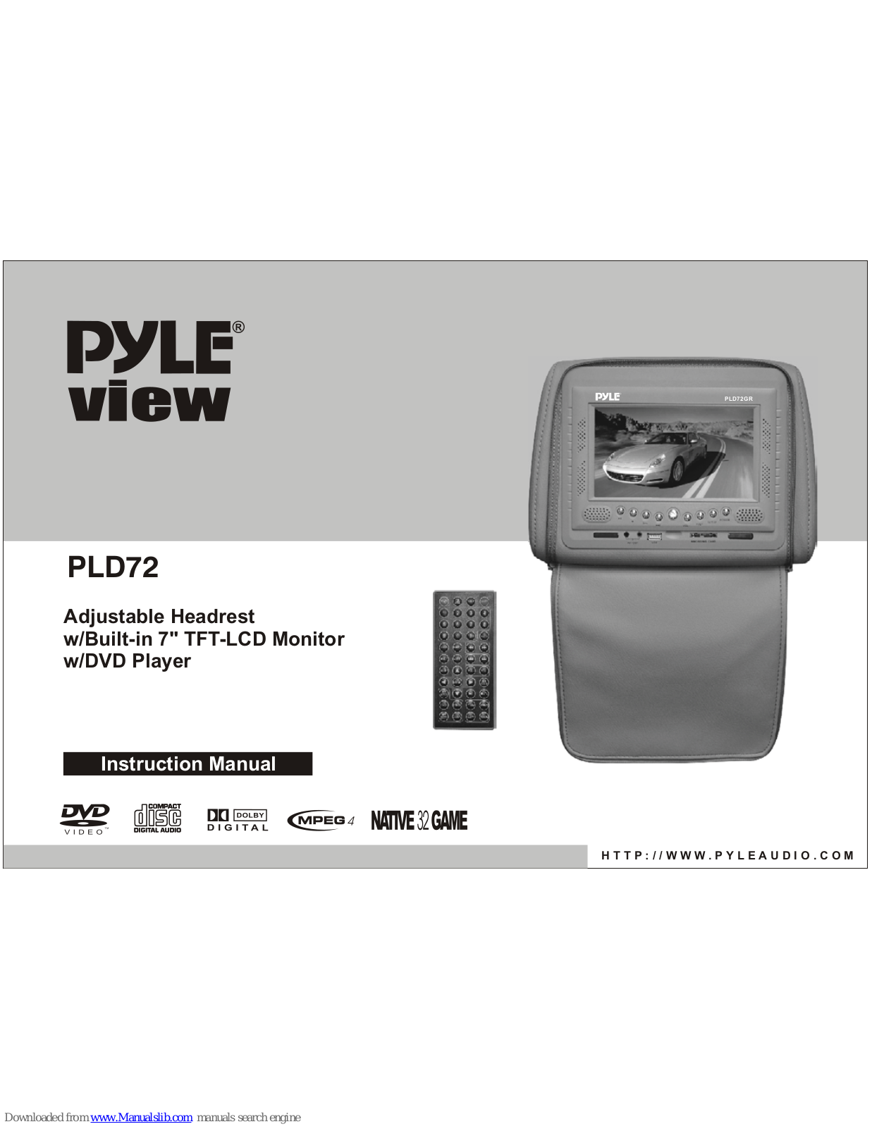 Pyle view PLD72BK, PLD72TN, PLD72GR, PLD72 User Manual - ManualMachine.com