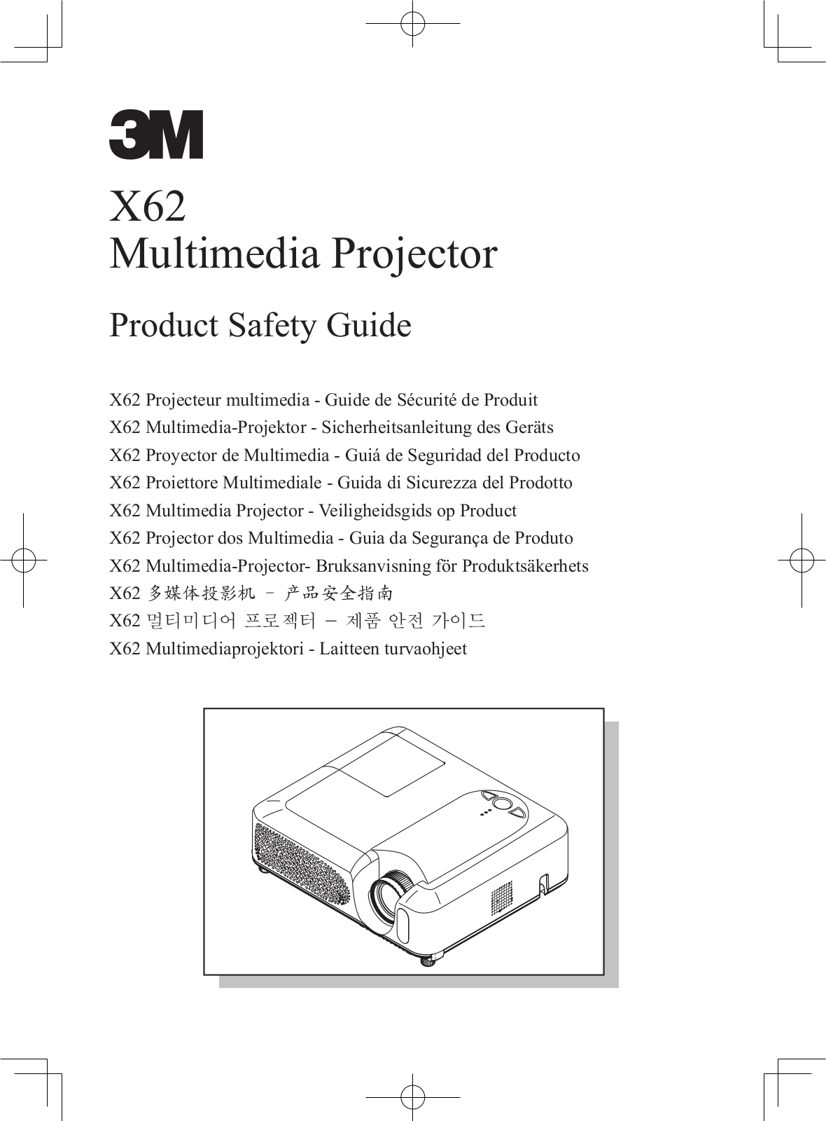 3M X62, X62w User Manual