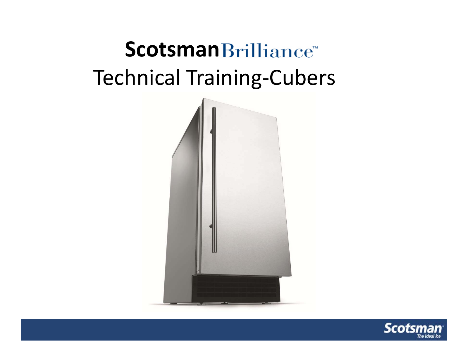 Scotsman Brilliance SCCP50MA-1SU Technical Training Manual