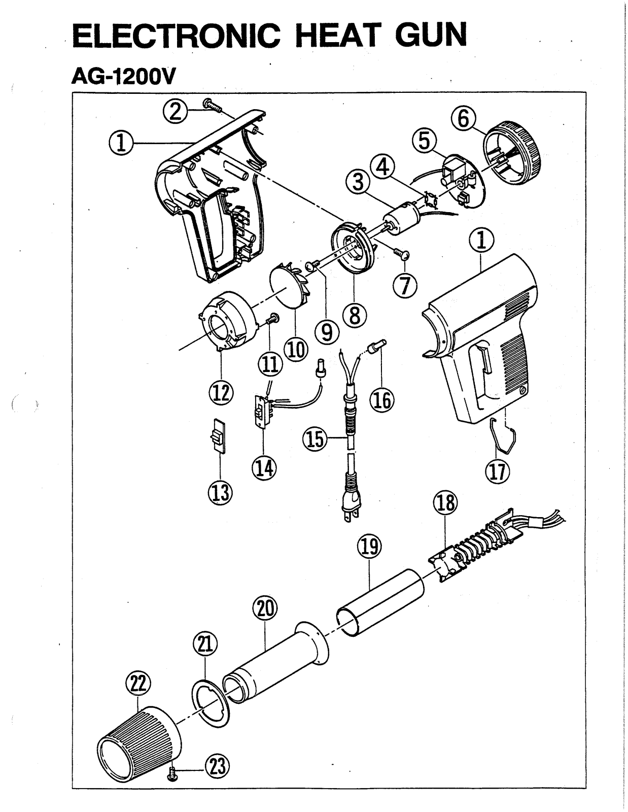 Ryobi AG1200V User Manual