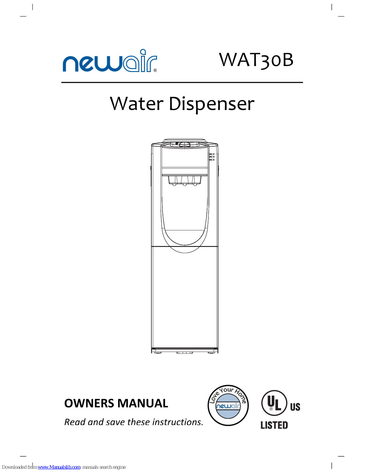 NewAir WAT0B, WAT20W Owner's Manual