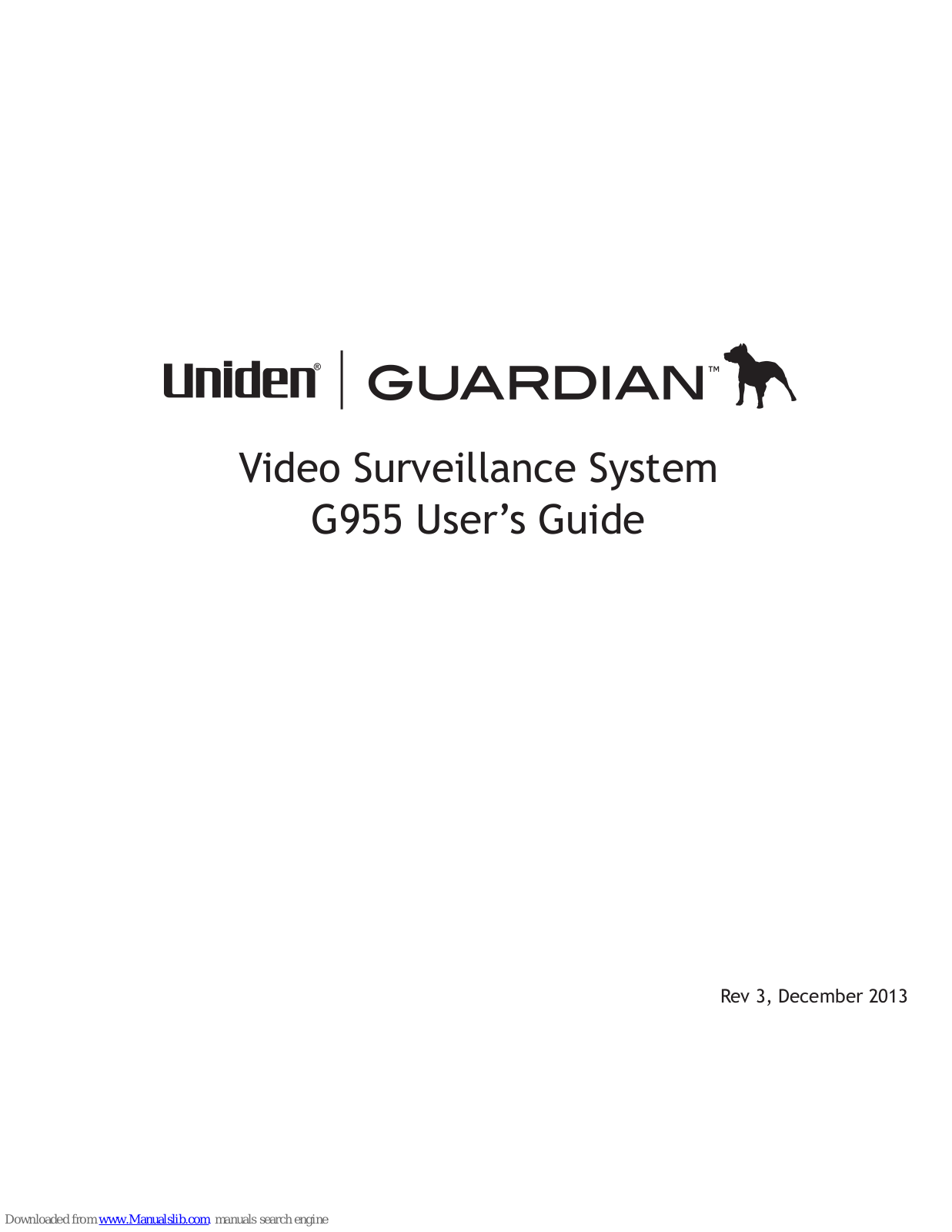 Uniden Guardian G955, Guardian GC45 User Manual