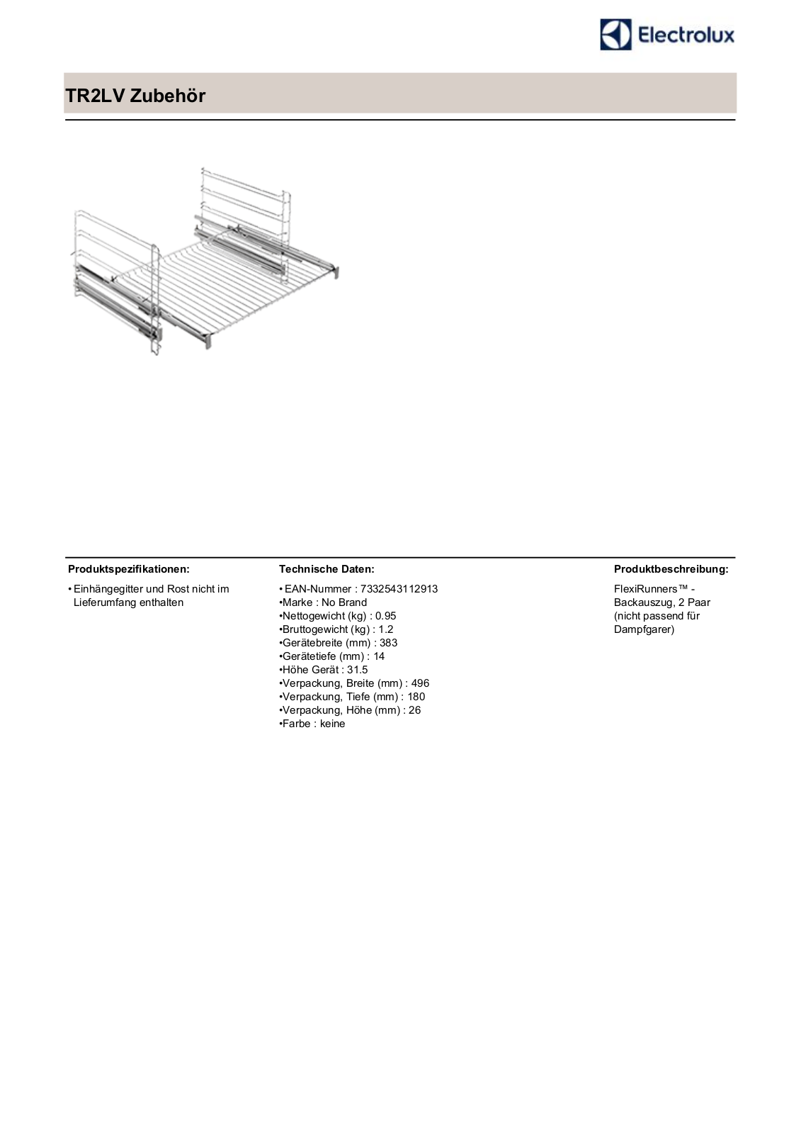 AEG TR2LV USER MANUAL