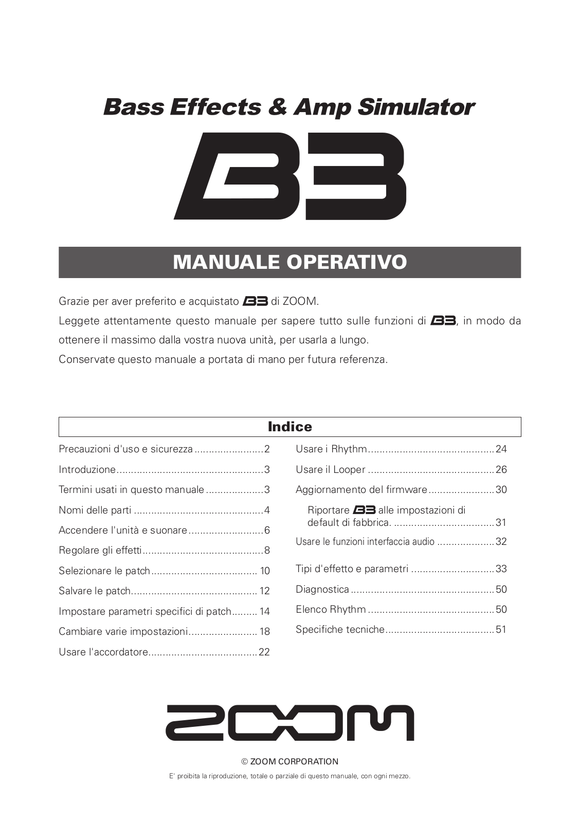 Zoom B3 User Manual