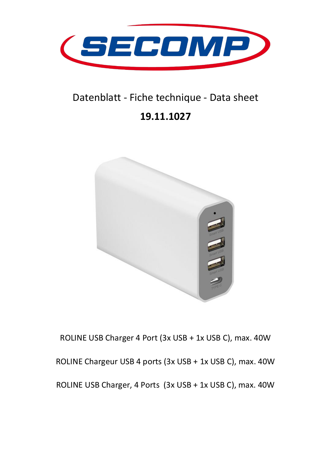 Roline 19.11.1027 User Manual