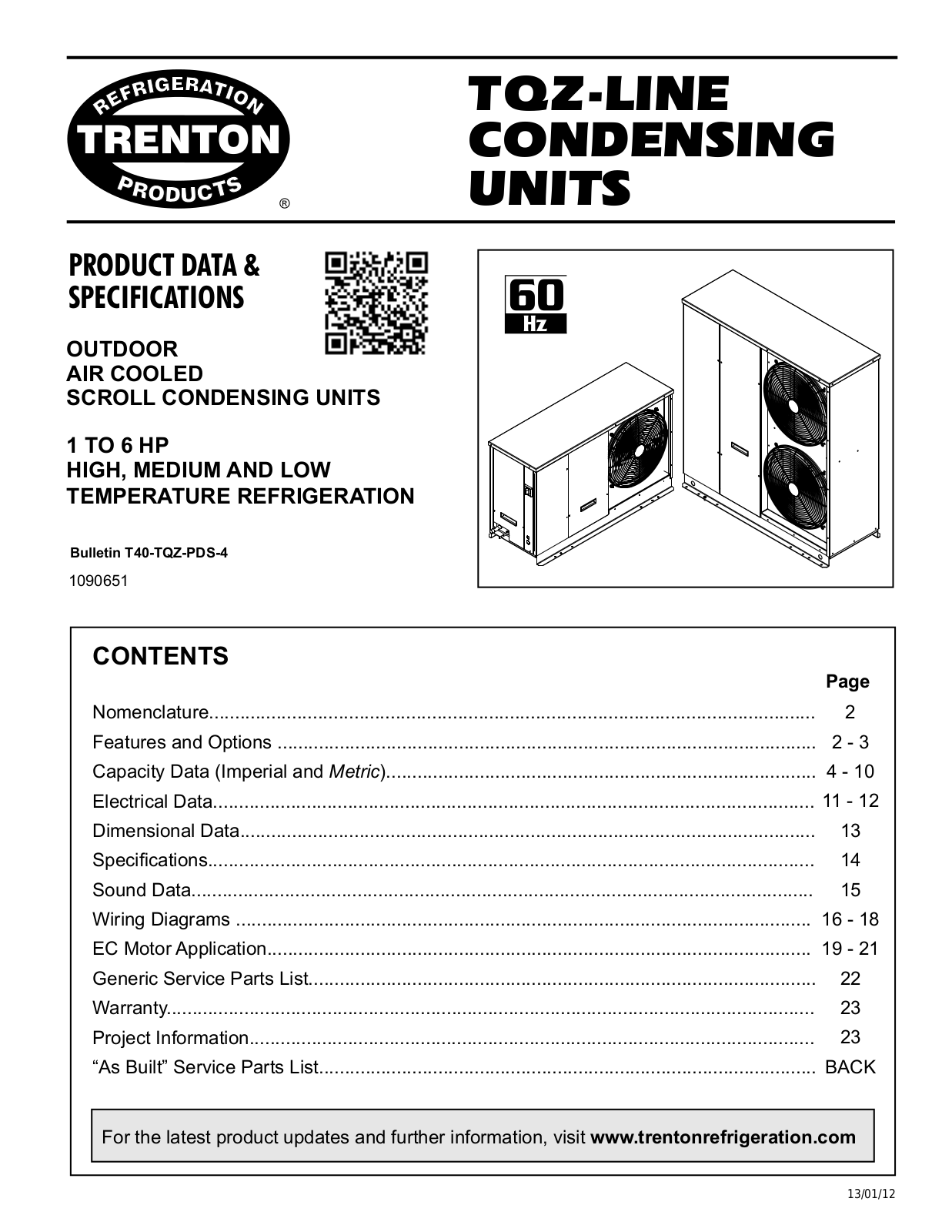 Trenton TQZA010M6-H User Manual